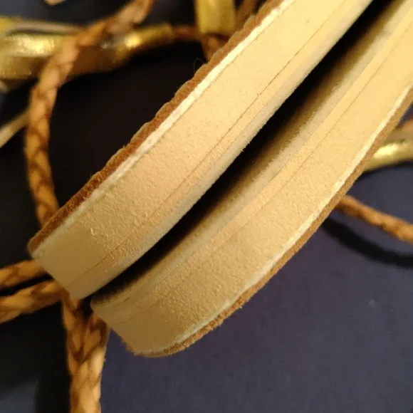 🆕 Cocobelle L*Space Gili Ankle Wrap Braid Sandals Sand Gladiator, 9 - Picture 11 of 13
